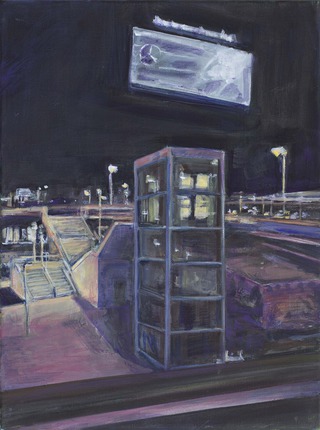 Warschauer Str. VI, 2017, 30 x 40 cm, Acryl auf Leinwand 