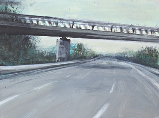 unterwegs III, 2015, 23 x 31,5 cm, Acryl auf Papier