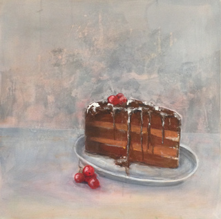 Kuchenstück II, 2016, 70 x 70 cm, Acryl auf Leinwand 