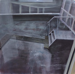 inside/outside II, 2017, 65 x 65 cm, Acryl auf Papier