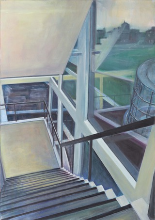 inside/outside IX, 2017, 70 x 100 cm, Eitempera auf Leinwand