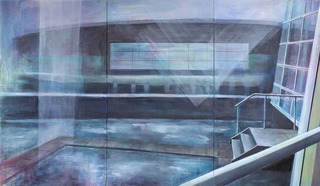 inside/outside VII, 2017, 140 x 240 cm (3-teilig), Acryl auf Leinwand