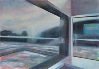 inside/outside VI, 2017, 70 x 100 cm, Eitempera auf Leinwand