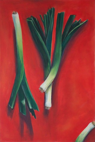 Lauch, 2016, 120 x 80 cm, Acryl auf Leinwand 