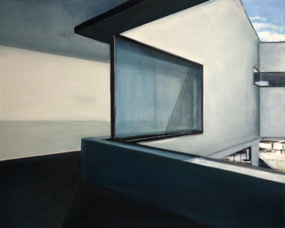 insideout II, 2021, 80 x 100 cm, Eitempera auf Leinwand